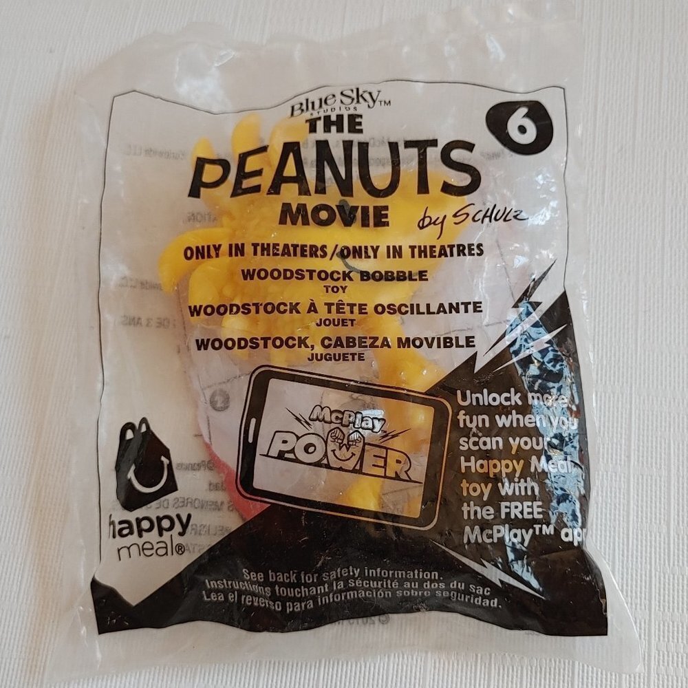 The Peanuts Movie by Schulz McDonald's Happy Meal Toy Sealed